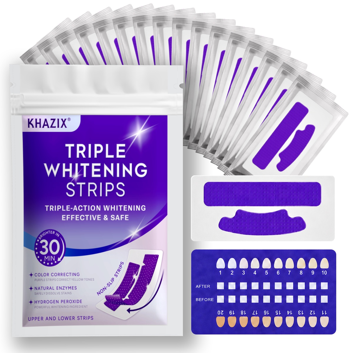 7pcs Dental Care Strips Oral H - огляд і ціна Teeth Whitening Kit